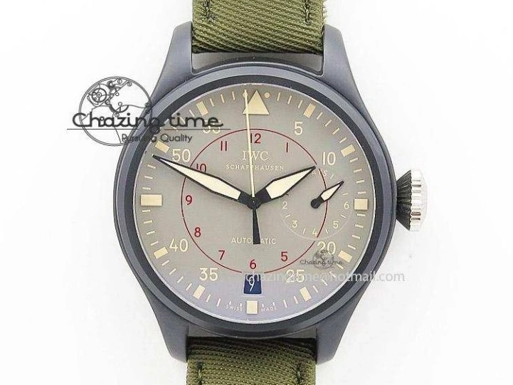 MIROTIME 0219 Aquatimer Chrono IW376803 V6F 1:1 Best Edition Gray Dial on Rubber Strap A FlexibleFit 7153